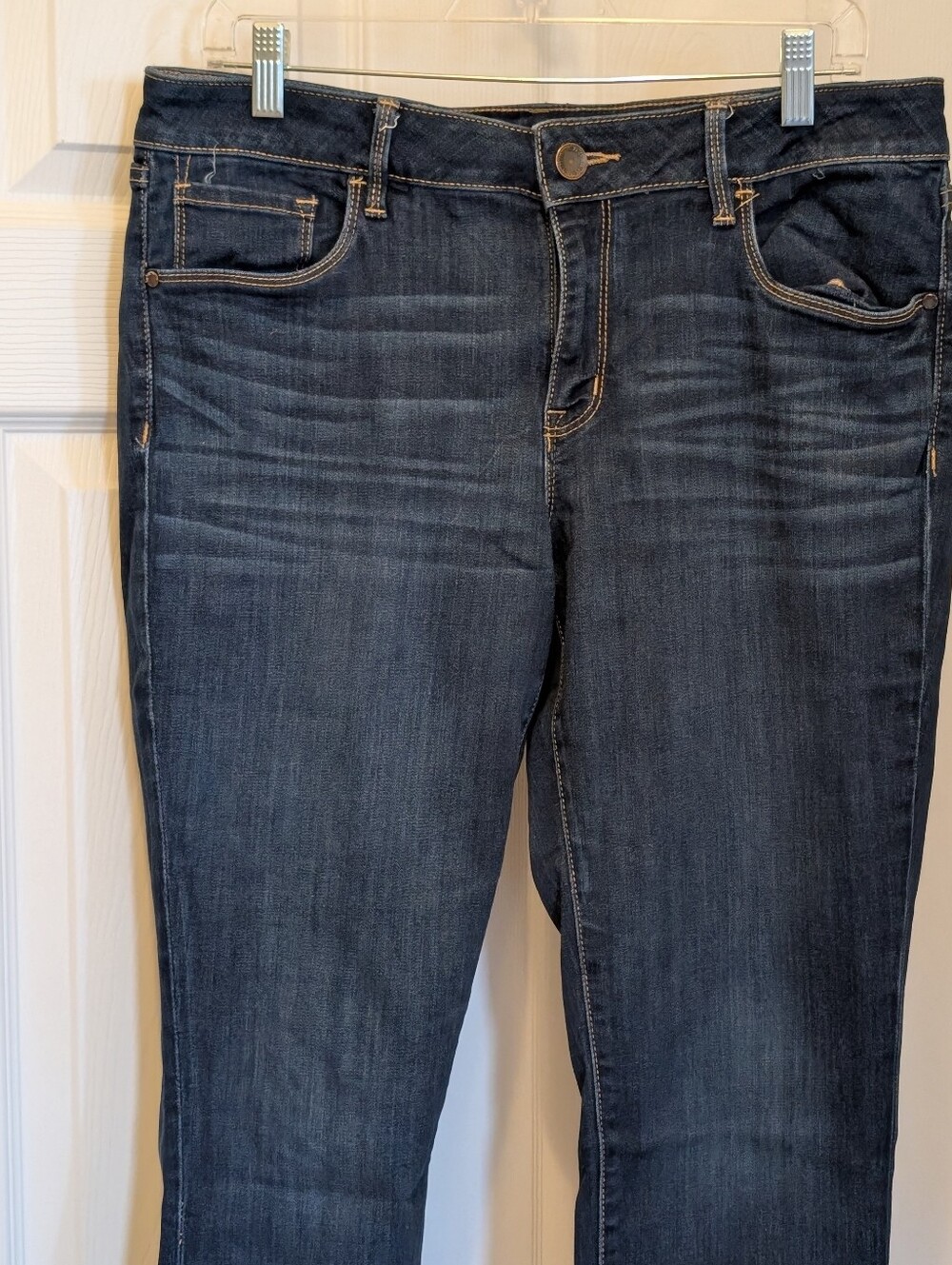 a.n.a Skinny Ankle Jeans Womens 12 Dark Wash Stretch Denim Mid Rise Slim Fit